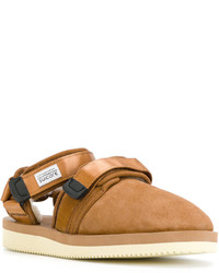 Suicoke Touch Fastening Shearling Sandals