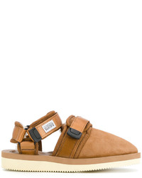 Suicoke Touch Fastening Shearling Sandals