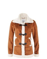 bpc bonprix collection Light Shearling Style Jacket In Tanecru Size 8