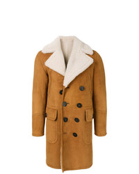 DSQUARED2 Shearling Double Breasted Coat