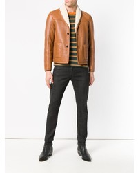 Saint Laurent Sheepskin Lining Jacket