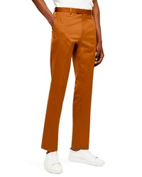 Topman Slim Fit Satin Suit Trousers