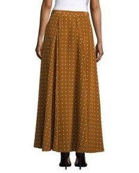 Diane von Furstenberg Flared Silk Maxi Skirt