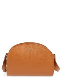 A.P.C. Demi Lune Snake Embossed Leather Crossbody Bag