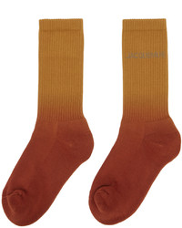 Jacquemus Orange Tan Les Chaussettes Moisson Socks