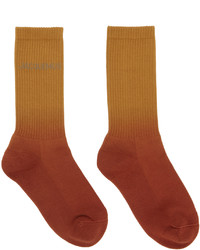 Jacquemus Orange Tan Les Chaussettes Moisson Socks