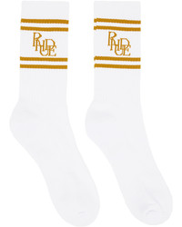 Rhude White Scramble Socks