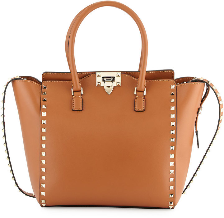 valentino rockstud double handle tote