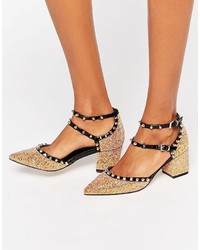 Asos Slow Down Studded Pointed Heels