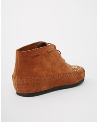 Asos Collection Alberta Suede Studded Ankle Boots