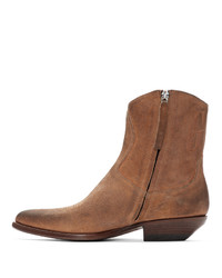 Golden Goose Brown Suede Courtney Boots