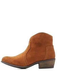 Charlotte Russe Bamboo Western Ankle Booties