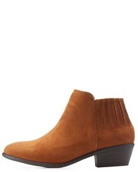 Charlotte Russe Stacked Heel Ankle Booties