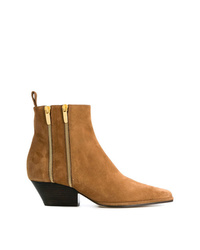 Sergio Rossi Dual Zip Ankle Boots