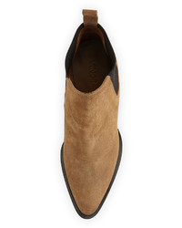 Vince Edith Suede Pull On Bootie Rattan
