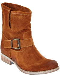 Barneys New York Perforated Moto Ankle Boots