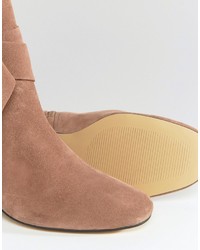 Asos Renzel Suede Bow Ankle Boots