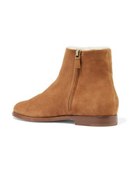 Mansur Gavriel Shearling Lined Suede Ankle Boots