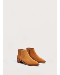 Violeta BY MANGO Suede Ankle Boots