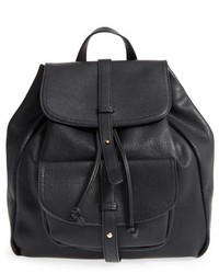 Sole Society Grier Double Flap Faux Suede Backpack