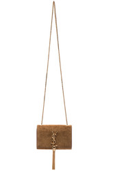 Saint Laurent Small Monogramme Suede Chain Tassel Bag