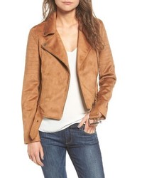 Cupcakes And Cashmere Faux Suede Moto Jacket