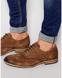 Selected Homme Bolton Suede Brogue Shoes