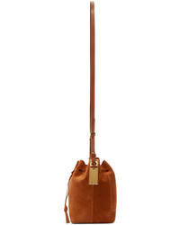 Sophie Hulme Brown Suede Nelson Small Bucket Bag
