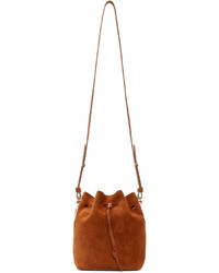 Sophie Hulme Brown Suede Nelson Small Bucket Bag