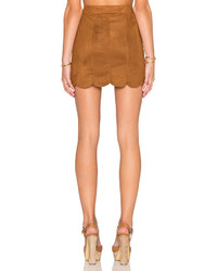 Lucca Couture Suede Skirt