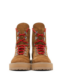 Off-White Brown Hiking Boots