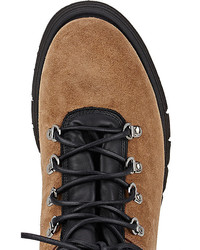 Franceschetti Shearling Lined Suede Hiking Boots