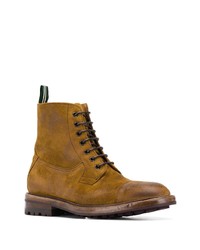 Green George Lace Up Ankle Boots