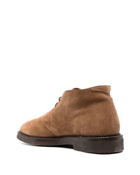 Brunello Cucinelli Lace Up Suede Ankle Boots