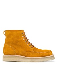 Ami Square Toe Suede Ankle Boots