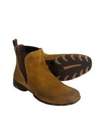 Auri Gigolo Chelsea Boots Suede Tan Burnished