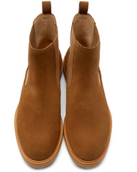 A.P.C. Brown Suede Chelsea Boots
