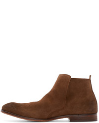 H By Hudson Brown Suede Lennox Chelsea Boots