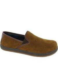 L.B. Evans Reese Tobacco Suede Slippers