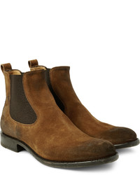 Okeeffe Bristol Distressed Suede Chelsea Boots
