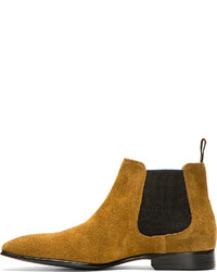 Paul Smith Ps By Camel Suede Falconer Chelsea Boots