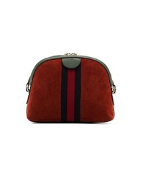 Gucci Red Ophidia Suede Cross Body Bag