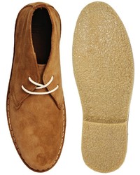 Asos Brand Desert Boots In Suede