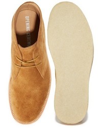 Opening Ceremony Leoh Suede Crepe Chukka Boots