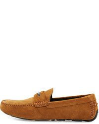 Burberry Silversone Suede Penny Loafer Caramel