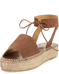Andre Assous Selena Suede Espadrille Sandal Brown