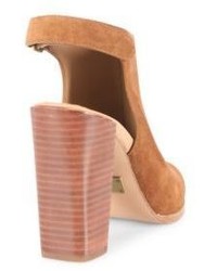 Michael Kors Michl Kors Collection Mve Suede Block Heel Slingback Sandals