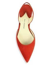 Paul Andrew Rhea Suede Slingback Flats