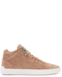 Tobacco Suede High Top Sneakers