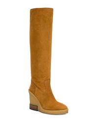 Tod's Knee Length Wedge Boots